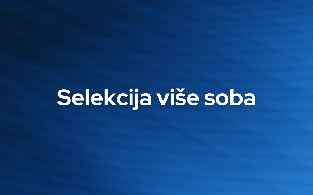 Selektujte više soba, menjajte statuse, odjavljujte grupe